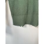Pistola  Olga Distressed Olive Green Crewneck Waffle Knit Sweater Size X-Small XS Photo 2