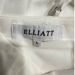 Elliatt Collins Mermaid Gown Women's Large Ivory Maxi Dress Strappy Square Neck Photo 4