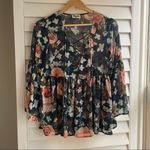 Show Me Your Mumu Floral lace up Top Photo 0