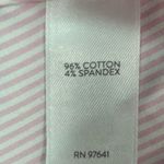 J. Jill XL Oversized Pink Pin Striped Summer Cotton Button Down Tunic Shirt Photo 8