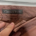 Garnet Hill  Dusty Pink Embroidered Chino Pants Size 8 Photo 3