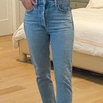 AGOLDE  Riley Jeans size 30 High Rise Cropped Raw Hem‎ Photo 0