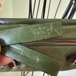 TANO leather handbag | shoulder strap, medium size U2k Green Brown Purse Photo 1