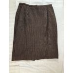 Oscar de la Renta  Vintage Peanut Brown Wool Tweed Jacket & Skirt Suit Set‎ Sz 6 Photo 7