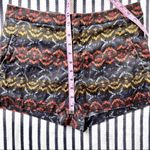 Free People  Linen Blend Tribal Aztec Print Shorts Size 6 Photo 5