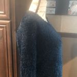 Divided  Blue Fuzzy Blouse Women's Size XS Long Sleeve Photo 2