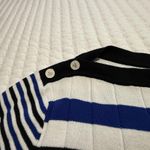 Ralph Lauren Lauren Knit Shirt Top Sz 2X White Striped Blue Black Boat Neck Photo 4