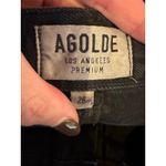 AGOLDE  Skirt Women 26‎ Black Denim Quinn High Rise A Line Mini Jean Frayed Hem Photo 7