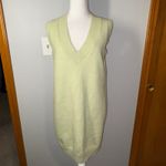 Sunday in Brooklyn  Antgropologie Pale Lime Green V Neck Sweater Vest Dress XS Photo 1
