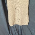 ZARA  Knit: Cream colored Sheer Knit Dress- Acrylic/Wool/Alpaca Blend- crew- S Photo 14