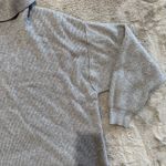 Free People turtleneck tunic sweater Size L Cozy Boxy Oversized gray Photo 8