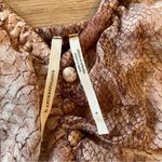 Anthropologie NWT  Short Sleeve Tiered Midi Dress Pink White Size S Photo 3