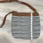 Relic  Fossil Canvas Faux Leather Medium Crossbody Purse Striped Shoulder Bag Photo 5