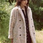 NWT The Great. The Vintage Plush Coat in Pale Blush Size 2 Pink Photo 0