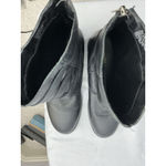 Womans Kennith Cole Reaction Tri It Out Ankle Moto Boots 8.5 M Black Back Zip Photo 5