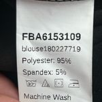 Black Top with Pearl Collar Size M Photo 7