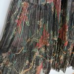 Ba&sh Hendrix Floral Metallic Plissé Knit Long Sleeve Maxi Dress Size 0 XS Black Photo 9