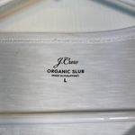 J.Crew  Organic Cotton Slub Long Sleeve White Shirt Size Large EUC #0504-OC Photo 4