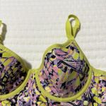 Cacique Colorful Yellow Purple Pink 38B Bra Lightly Lined Demi Longline Photo 14