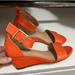 Cato new Orange Croc-Embossed Sandals 7 Photo 1