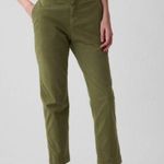 Gap Mid Rise Downtown Khakis Olive Green Straight Pants Chinos Size 10 Photo 0