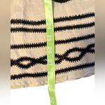 Carole Little Ladies Linen Embroidered Skirt Beige / Black Size 10 Tan Photo 3