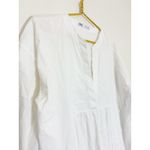 ZARA White Long Poplin Midi Dress Size Small Cotton Lagenlook Quiet Luxury Photo 6