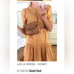 Emerson Fry Layla Dress Size M Honey organic cotton Yellow Size M Photo 3