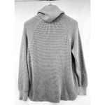 Michael Kors Gray Cowl Neck Waffle Knit Sweater Womens Size XL Long Sleeve Photo 2