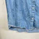Cloth & Stone  Chambray Long Sleeve Button Down Mini Dress XS Coastal Cowboy Photo 2
