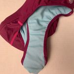 Athleta  Bikini Tankini Swim Bottoms Trunks Violet Magenta Maroon Burgundy Large Photo 2