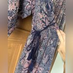 Anthropologie NWT Floreat Zharah Snake Skin Print Peasant Dress size LargeP Photo 5