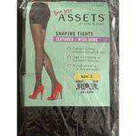 Spanx  Assets Shaping Tights Textured Wish Bone Black Size 2 NEW Photo 2