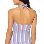 Jessica Simpson Striped Halter Tankini Swim Top Photo 1