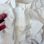 Altar'd State Altar’d State White/Ivory Sleeveless Blouse Ruffle Bow Bodice NWT Medium AT5387 Photo 7