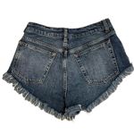Topshop Moto Kiri High Waist Fray Jean Shorts Photo 3