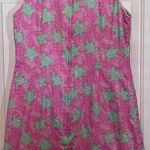 Lilly Pulitzer Pink Turtle Sleeveless Dress Size 10 34 1/2" Long x 18" PTP Photo 1