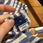 Old Navy  Fit & Flare Linen-Blend Blue & White striped Mini Dress Photo 4