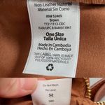 Walmart  Mini Brown Vegan Goldtone Hardware Convertible Crossbody Zip Backpack 8" x 6" Photo 10