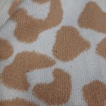 Bom Bom Animal Print Sweater Size Small White Photo 5