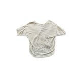 Faherty  Oceanside Linen Relaxed V Neck Tee In Hamptonstripe Size XS Tan White Photo 9