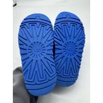 UGG  Disco Cross Slide Sandals Blue Fluffy Fur Platform Shoes Women’s Size 5 Photo 8