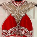 Rachel Allen Prom Dress Rachel Allan Two-Piece Red Photo 1