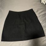 Loft Black and Gold Mini A-Line Skirt Photo 1