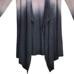 Barefoot Dreams Black & Tan Ombre Cozychic Lite Calypso Wrap Waterfall Cardigan Photo 7