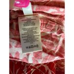 Free People  Red & White Linen Blend Boho Floral Emma Patch Pocket Shorts Size‎ Photo 9