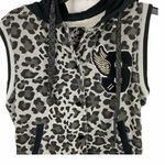 Southpole  Animal Print Sleeveless Hoodie Vest Photo 2