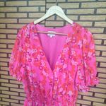 Sugar Lips Hot Pink Floral Dress Size XL Photo 2