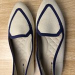 Birdies  Blackbird Eggshell Washable Navy Knit Point Toe Slip Flats Shoes Sz 8.5 Photo 2