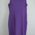 Talbots Women’s Purple Midi Sheath Dress 10 Work Office Wear Photo 0